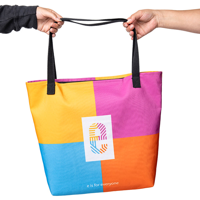 Color Block e Large Tote Bag