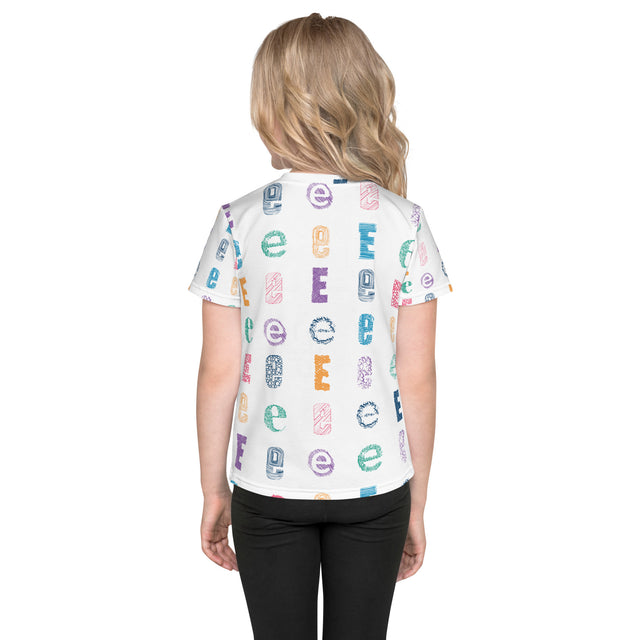 e Kids crew neck t-shirt