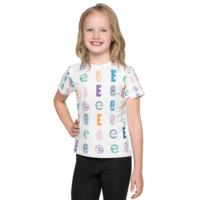 e Kids crew neck t-shirt