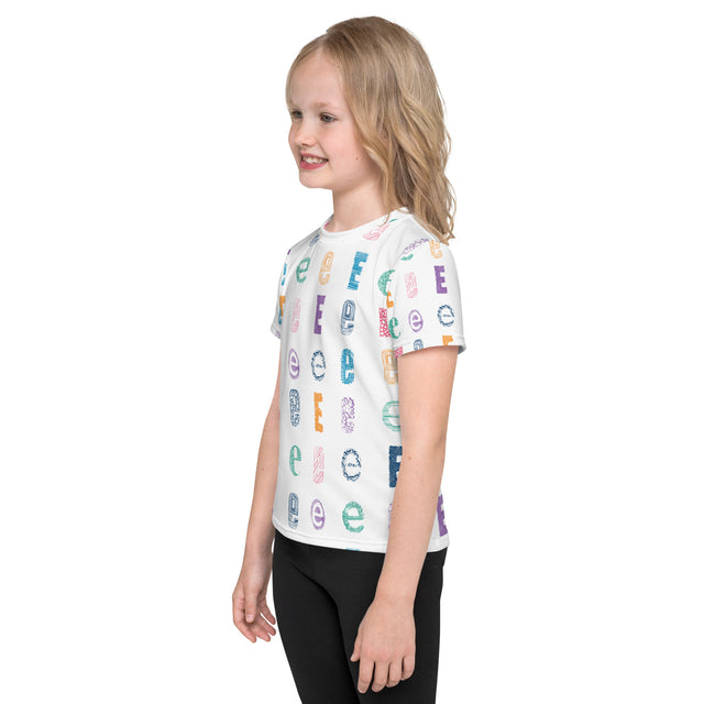 e Kids crew neck t-shirt
