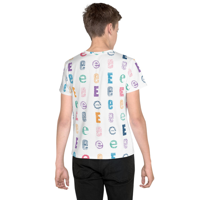 e Youth crew neck t-shirt