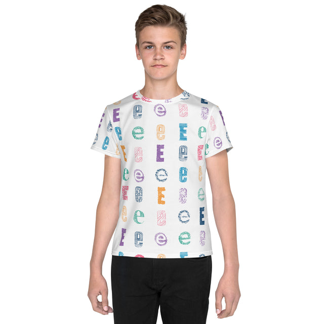 e Youth crew neck t-shirt