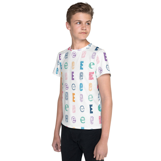e Youth crew neck t-shirt