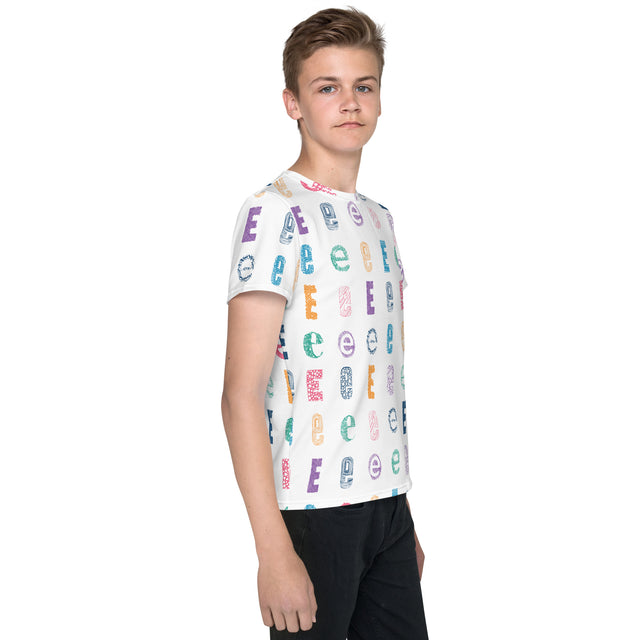 e Youth crew neck t-shirt