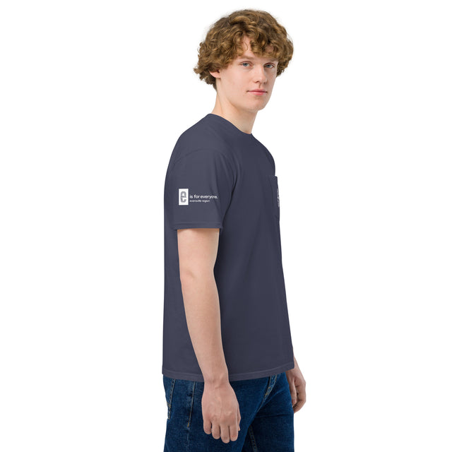 Unisex garment-dyed pocket t-shirt